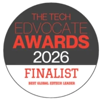 The Tech Edvocate Awards 2026 Finalist, Best Global EdTech Leader badge