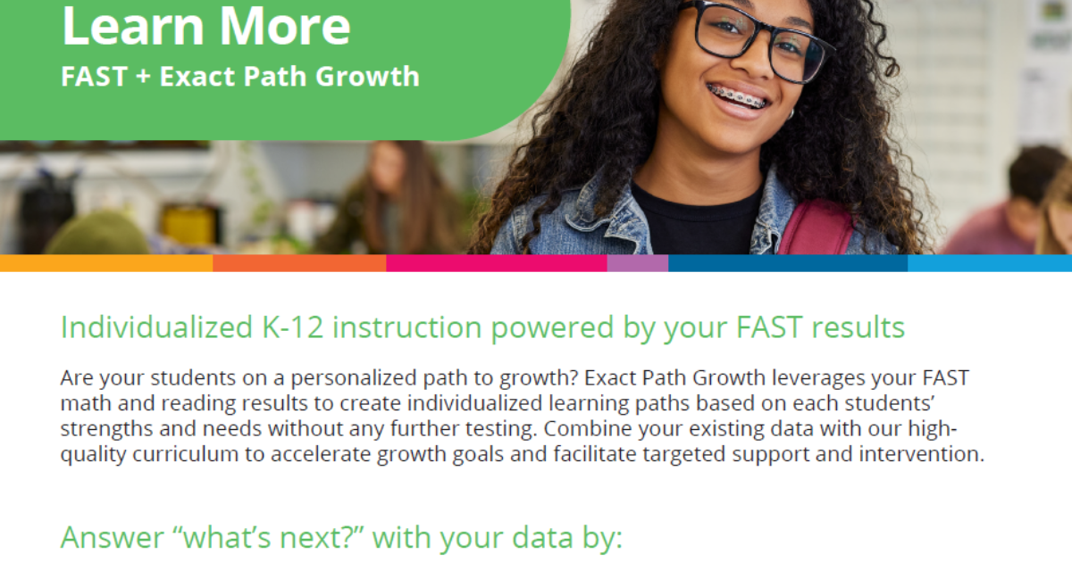 Exact Path Powered by FAST Results | Edmentum