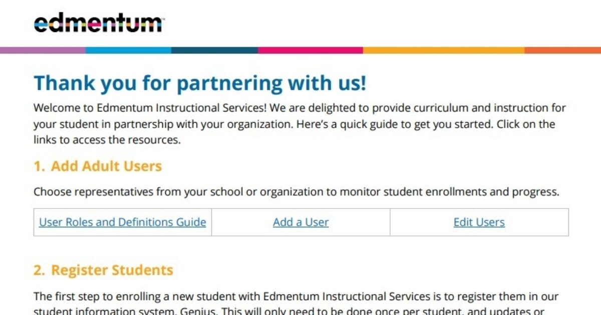 Edoptions Academy Getting Started Guide Edmentum