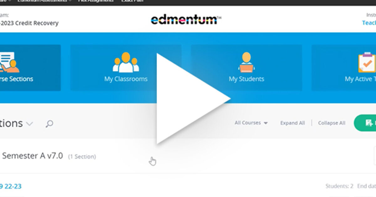 Courseware 101 for Teachers Edmentum