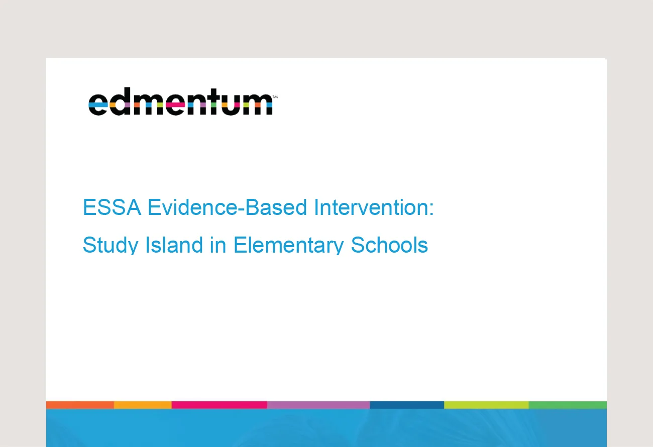 WEBD 35 007 Study Island Quasi Exp Executive Summary