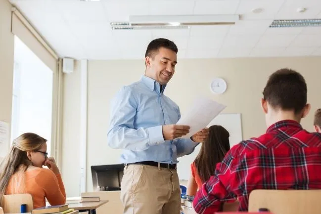 Male teacher stock blog