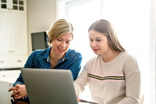 Hybrid homeschool student