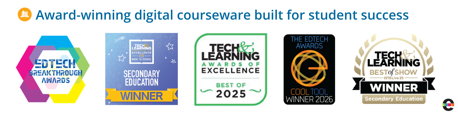 Award-winning digital courseware built for student success