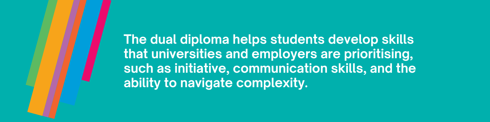 Families are increasingly seeing the value of the dual diploma not just as a ticket to university admissions, but also as a way to help students develop initiative, communication skills, and the ability to navigate complexity.