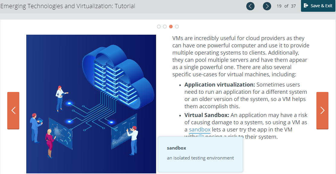 Figure 2 - Web Technologies course