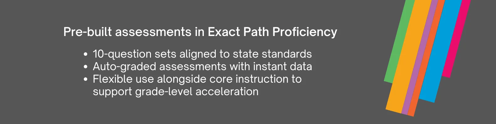 Pre-built assessments in Exact Path Proficiency