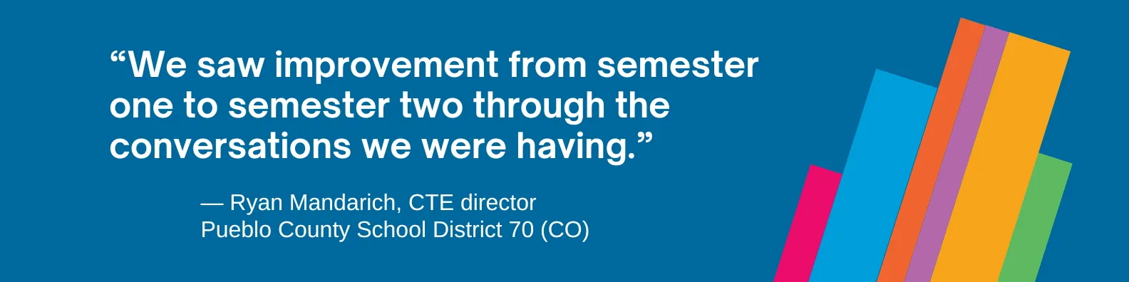 “We saw improvement from semester one to semester two through the conversations we were having.”