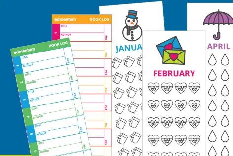 Reading Log Bookmarks