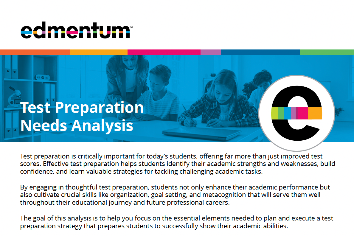 Test Preparation Needs Analysis