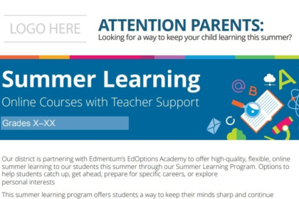 Summer Learning Flyer