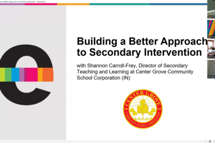Building a Better Approach to Secondary Intervention