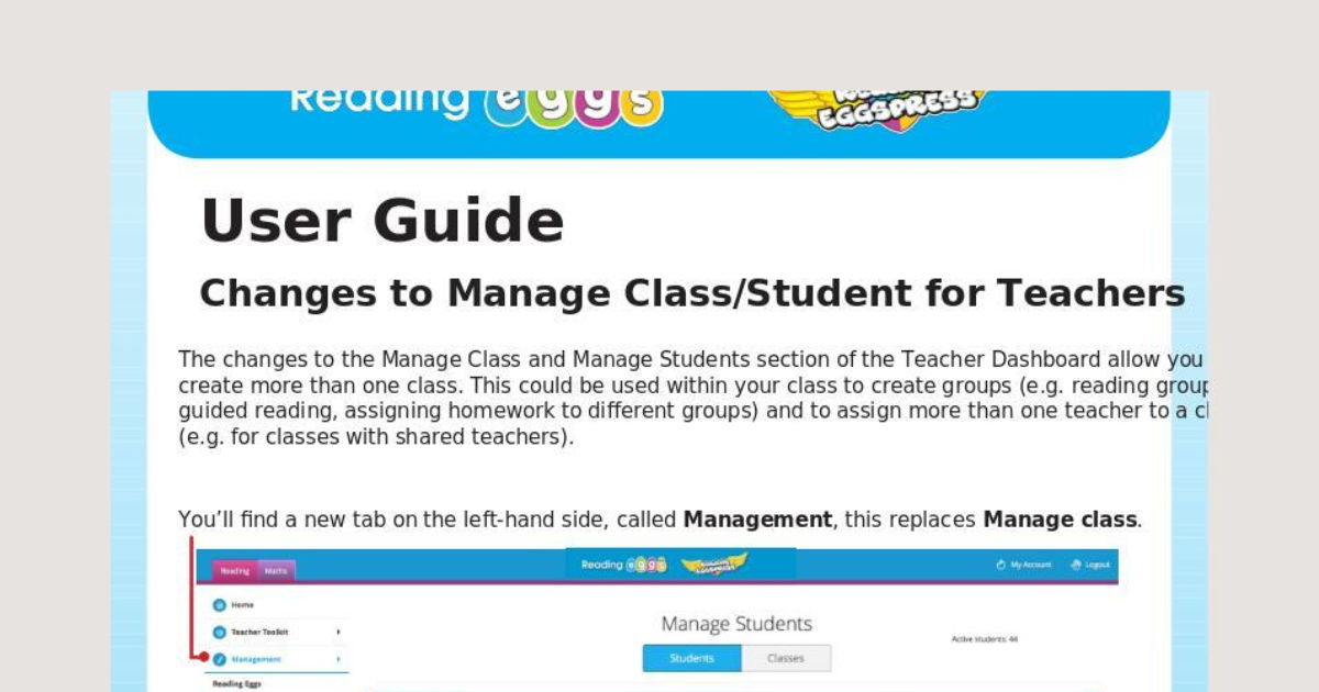 Reading Eggs & Reading Eggspress Clever Class Management… Edmentum