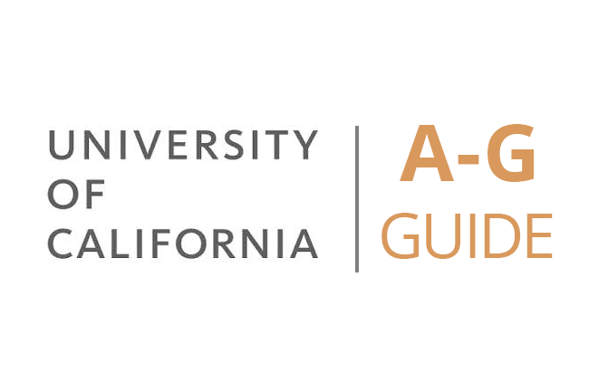 University of California "a-g" Online School List